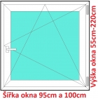Plastov okna OS SOFT rka 95 a 100cm